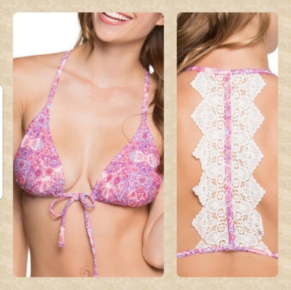 BETSEY JOHNSON PINK LEMONADE BIKINI SET